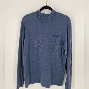 Vineyard Vines Mens Whale Edgardtown Hoodie Tee Blue T-Shirt S